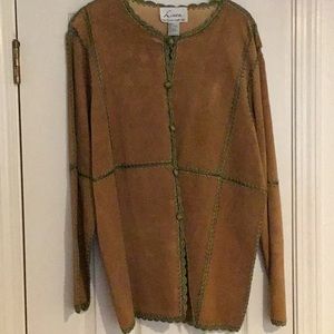 Vintage & Brand New Linea By Louis Dell’Olio Leather Jacket- Large-